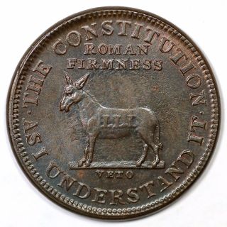 (1838) Low 51 HT - 70 I Take the Responsibility Hard Times Token 2