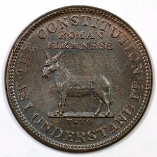 (1838) Low 51 HT - 70 I Take the Responsibility Hard Times Token 3