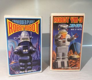 Masudaya Japan,  Robby The Robot,  Lost In Space Robot Set,  1980s,  4 Inches Tall.