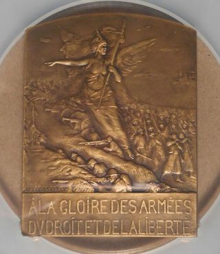 France World War I " To The Glory Of The Armies Of Law And Liberty " Ngc Ms65bn