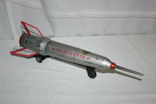 Vintage Tin Litho Space Rocket Toy 1960 