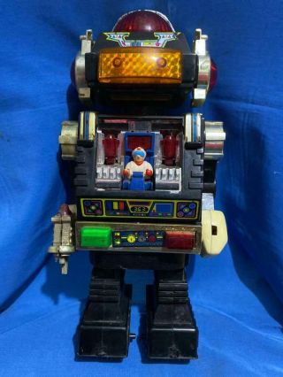 Old Vintage Plastic Battery Operated Mechanical Robot Toy From China 1970