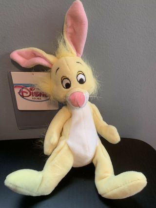 Retired Disney Store Mini Bean Bag Winnie The Pooh Rabbit 8” Beanie Plush Nwt