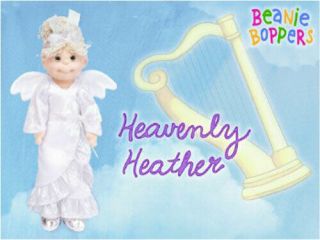 Ty Beanie Bopper - Heavenly Heather (13 Inch) - Mwmts Stuffed Girl Doll Toy