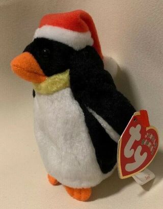 Ty Jingle Beanie Baby Zero The Penguin (5 ") Christmas Ornament Decoration
