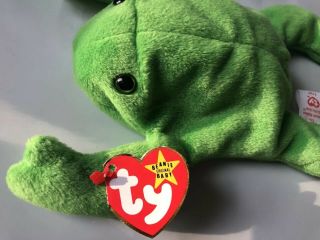 1993 Rare " Legs " Ty Beanie Baby Retired With Errors Style Unique Tag 4020