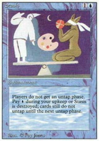 Stasis Sp/pl 3rd/4th Edition Mtg Magic The Gathering Blue English Card