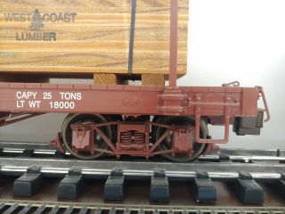 Bachmann Spectrum G Scale Fn3 1:20.  3 Flatcar With Load 2