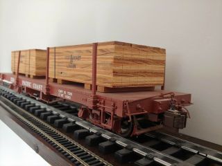 Bachmann Spectrum G Scale Fn3 1:20.  3 Flatcar With Load 3