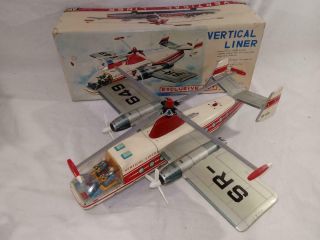 Wow 1960 Toyama Sears Exclusive Vertical Liner Space Age Plane With Box
