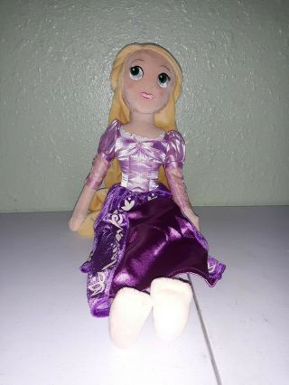 Disney Store Rapunzel Plush Doll 18” Stuffed Toy Tangled Repunzel