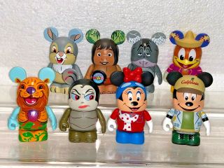 Disney 3 " Vinylmation - Park & Animation Series W/mickey/minnie - Set Of 8 Figures