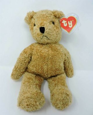 Ty Curly Teddy Bear 2nd Gen Plush Brown 16 " Soft Toy 5302 Korea 1990