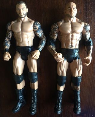 Wwe Basic Series 42 Batista & Randy Orton 2011 Wrestlemania Figures