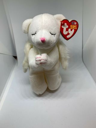 Ty Blessed The Angel Bear Beanie Baby - With Tags
