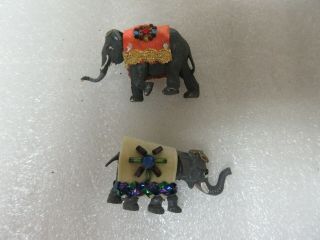 Model Rr - Ho Scale Circus - Elephants In Parade Or Show Gear - Hand Crafted 1