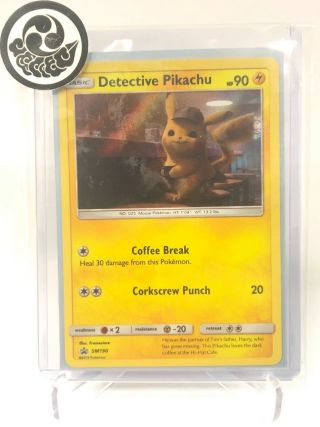 2019 Pokémon Sm190 Detective Pikachu Movie Promo Card