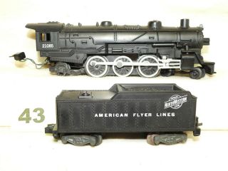 Great Running American Flyer Trains 21085 4 - 6 - 4 Cnw Steam Locomotive - Smokes