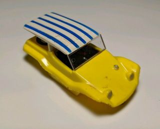 Vintage Aurora Tjet Thunderjet Lemon Yellow Dune Buggy Ho Slot Car Body Only