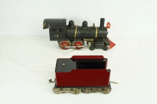 Vintage One Gauge 4 - 4 - 0 General Steam Engine And Tender 97 Metal & Wood Kit M52