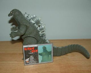 2005 Bandai 6 " 1962 Godzilla Vinyl With Card 50th Anniversary Memorial Box