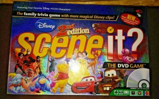 Disney Scene It? 2nd Second Edition Dvd Board Tabletop Game (2007) - Complete