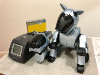 Sony Aibo Ers - 210 Silver Complete With Head Unit