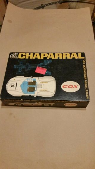 1/24 Scale Cox Chaparral Box With Instructions