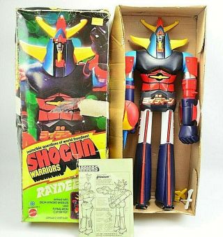 Mattel Raydeen Jumbo Shogun Warriors 24” W/box And Accessories 1976 Japan