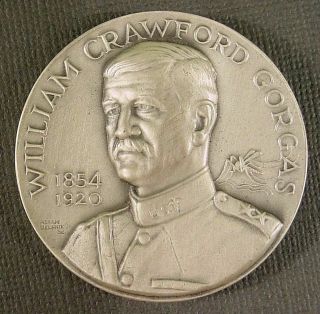 William Gorgas Medallic Art Hall Of Fame Nyu.  999 Fine Silver Medal 994