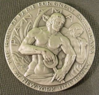 William Gorgas Medallic Art Hall of Fame NYU.  999 Fine Silver Medal 994 2