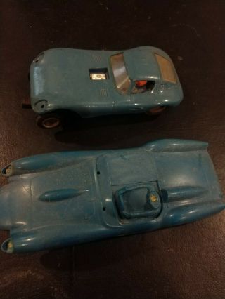 2 Vintage 1/32 Scale Slot Car Unknown Type Of Car Blue