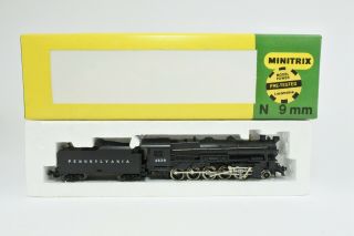 Minitrix N Scale 2072 Pennsylvania 2 - 10 - 0 Steam Engine & Tender 4638 - A