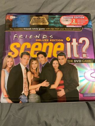 Friends Scene It Deluxe Edition Complete Board Game In Tin Box