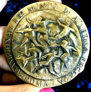 1987 Rome Italy World Championships In Athletics Participant Medal By P.  Galina