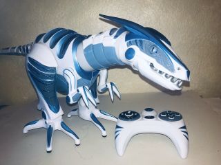Wowwee Roboraptor - Blue Robot Dinosaur Toy With Remote Control Walks And Roars