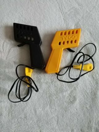 2 Tyco Mattel Slot Car Speed Controllers.  1 Yellow And 1 Black