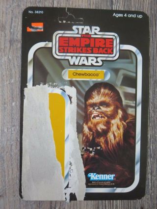 Chewbacca 48 Back Esb Vintage Cardback Full Card Star Wars