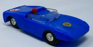 Vintage ELDON 1/32 Scale Ford GT Roadster Slot Car Blue needs Guide 2