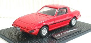 1/72 Bourbon Mazda Savanna Rx - 7 Sa22c Fb Red Japan Exclusive Diecast Car Model