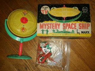 Vintage Louis Marx Mystery Space Ship Gyro Flying Saucer