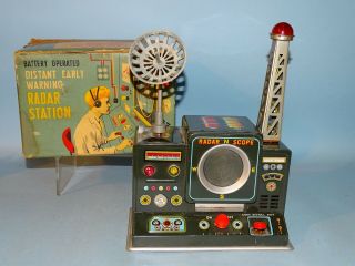 Distant Early Warning Radar Station Battery Toy Box Masudaya
