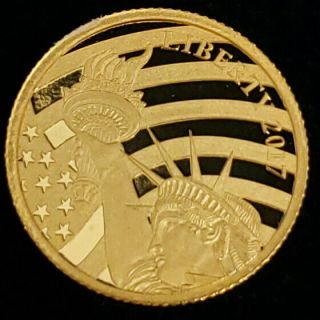 2017 Cook Islands $5 Liberty 1/10th Ounce.  24 Pure Gold Collector Coin ;cil1738