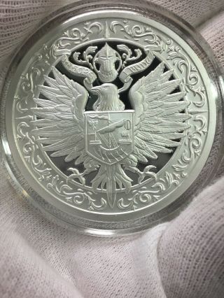 2 Troy Oz.  999 Fine Silver Art Round - Very Limited Eagle Coin