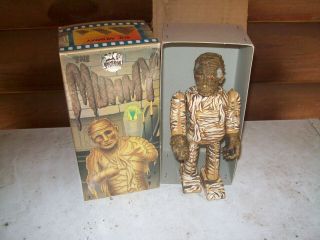 Halloween The Mummy Monster Tin Toy Windup Limited Edition W/box & Key