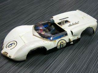 Slot Car K&b Aurora Chaparral Ii Body With Interior Driver Vintage 1/24 Scale