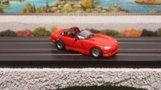 Tyco Red Dodge Viper Slot Car