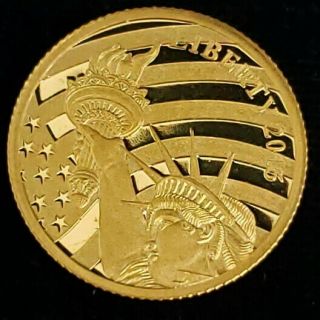 2016 Cook Islands $5 Liberty 1/10th Ounce.  24 Pure Gold Collector Coin ;cil1640