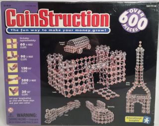Coinstruction 600,  Piece Set - Build With Coins Make Your Money Grow