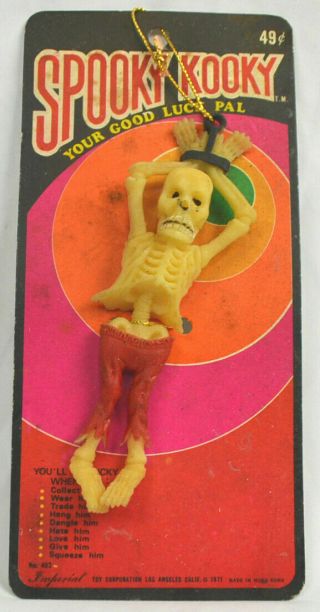 Spooky Kooky Vintage Rubber Jiggler Zombie Prisoner Monster Creature Figure B